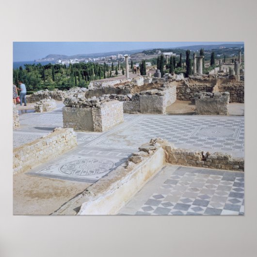 Römische Ruinen des Hafens von Emporion Poster (Vorne)