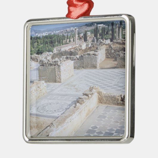 Römische Ruinen des Hafens von Emporion Silbernes Ornament (Links)