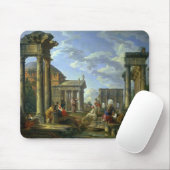 Römische Ruinen mit einem Prophet, 1751 Mousepad (Mit Mouse)