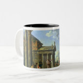 Römische Ruinen mit einem Prophet, 1751 Zweifarbige Tasse (Vorderseite Links)