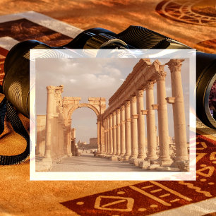Römische Ruinen, Palmyra, Syrien Postkarte