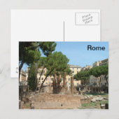 Römische Ruinen - Piazza Argentinien - Rom Postkarte (Vorne/Hinten)