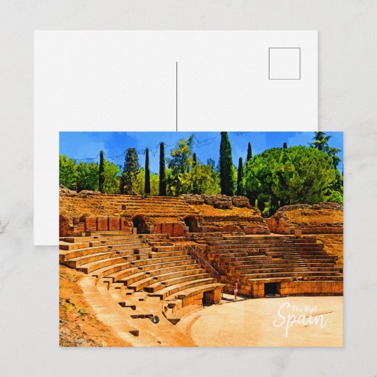 Römische Ruinen, Spanien Postkarte (Vorne/Hinten)