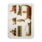 Römische Schiffe mit Angaben zu den Galionsfiguren Magnet (Vertikal)