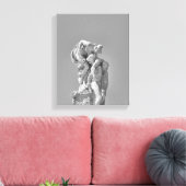Römische Skulpturen in moderner Komposition Leinwanddruck (Insitu (Wohnzimmer))