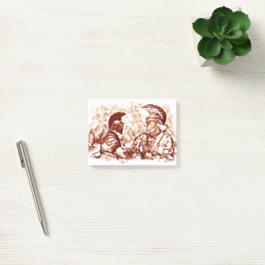 Römische Soldaten Post-it Klebezettel (Büro)