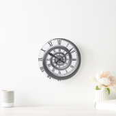 Römische Spiraluosenuhr Runde Wanduhr (Zuhause)