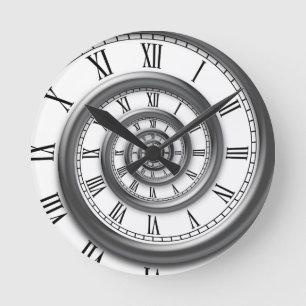 Römische Spiralwand Runde Wanduhr