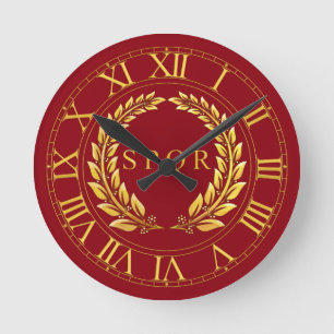 Römische SPQR Wanduhr