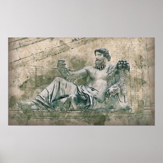 Römische Statue Poster (Vorne)