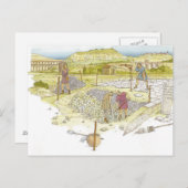 Römische Straße. Detail Postkarte (Vorne/Hinten)