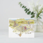 Römische Straße. Detail Postkarte (Stehend Vorderseite)