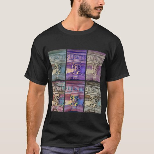 römische Straße - schwarz T-Shirt (Vorderseite)