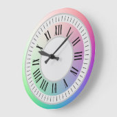 Römische Stundennummern und Minuten-Markierungen a Große Wanduhr (Winkel)