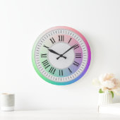 Römische Stundennummern und Minuten-Markierungen a Große Wanduhr (Zuhause)