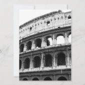 Römische themenorientierte Hochzeits-Einladung Einladung (Rückseite)