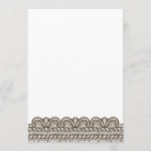 Römische Toga-Party Einladung mit Steinelementen (Rückseite)