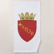 Römische Wappen (SPQR) (Rom, Italien)