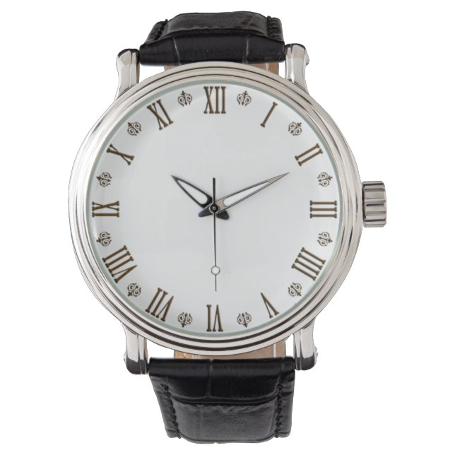 römische Zahlen Armbanduhr (Vorderseite)