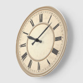 Römische Zahlen Römisches Ziffernblatt Simpel Große Wanduhr (Winkel)