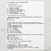 Römische Zahlen schnell lernen | Flyer für Bildung (Hinten)