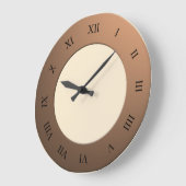 römische Ziffern auf Messingrahmen in beliebiger F Große Wanduhr (Winkel)