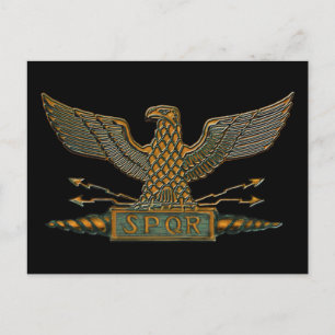 Römischer Adler mit Kupferfinish Postkarte