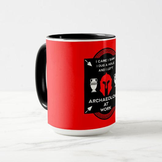 Römischer Archäologe Tasse (Vorderseite Links)