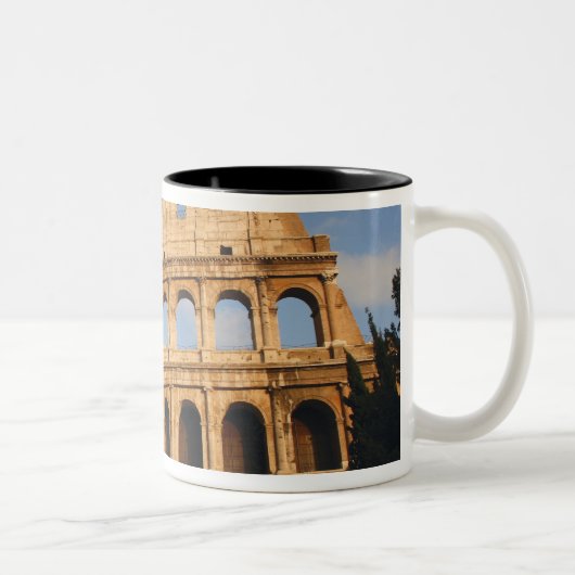 Römischer Art. Das Colosseum oder das Flavian 3 Zweifarbige Tasse (Rechts)