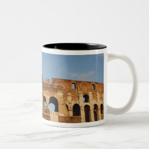 Römischer Art. Das Colosseum oder das Flavian 4 Zweifarbige Tasse