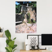 römischer Brunnen, Castello St. George, Alfama, Po Poster (Heimbüro)