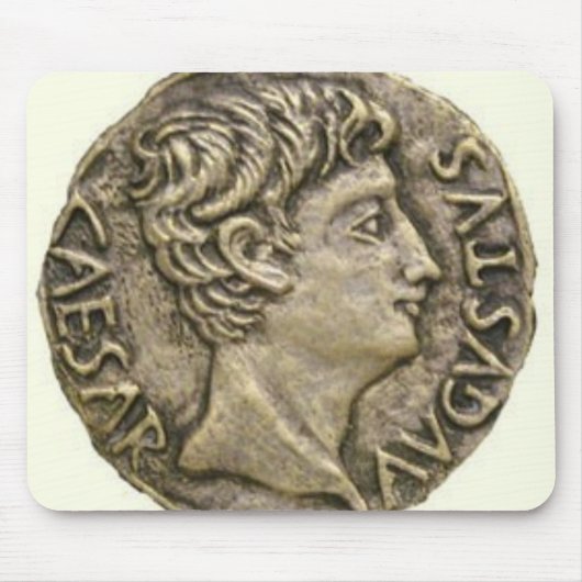 Römischer Denarius-Münze Mousepad (Vorne)