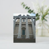 Römischer Forumstempel Postkarte (Stehend Vorderseite)