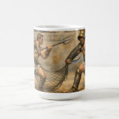 Römischer Gladiatorenkampf Klassische Kunst Kaffeetasse (Mittel)
