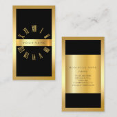 Römischer Glitzer mit Goldrahmen Visitenkarte (Vorne/Hinten)