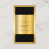 Römischer Glitzer mit Goldrahmen Visitenkarte (Rückseite)