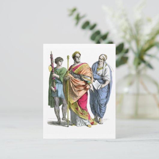 Römischer Kaiser Postkarte (Stehend Vorderseite)