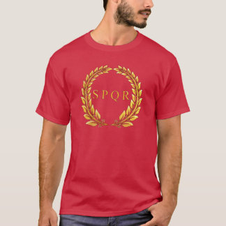 Römischer Kaiser-SPQR Lorbeer-T - Shirt