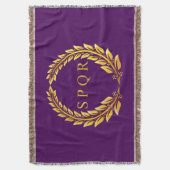 Römischer Kaiser-SPQR Wurf Decke (Vorderseite Vertikal)