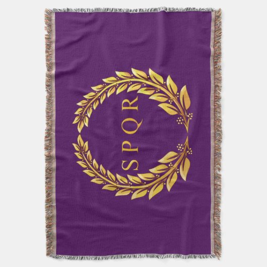 Römischer Kaiser-SPQR Wurf Decke (Vorderseite Vertikal)