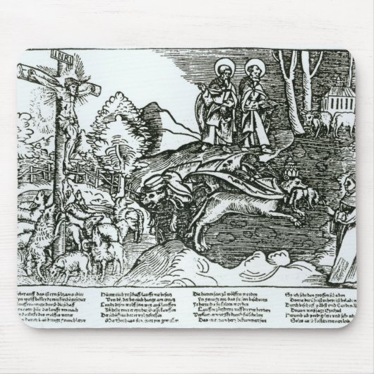 Römischer Katholizismus und Lutheranism Mousepad (Vorne)