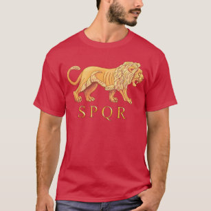 Römischer Löwe-Grafik-T - Shirt