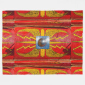 Römischer Militärschild - Skutum Fleecedecke (Vorderseite (Horizontal))