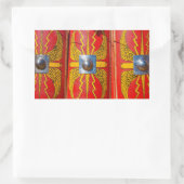 Römischer Militärschild - Skutum Rechteckiger Aufkleber (Tasche)