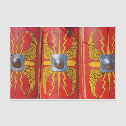 Römischer Militärschild - Skutum Seidenpapier (Vorderseite)