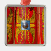 Römischer Militärschild - Skutum Silbernes Ornament (Vorne)