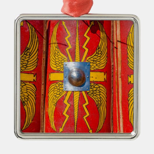 Römischer Militärschild - Skutum Silbernes Ornament (Vorne)