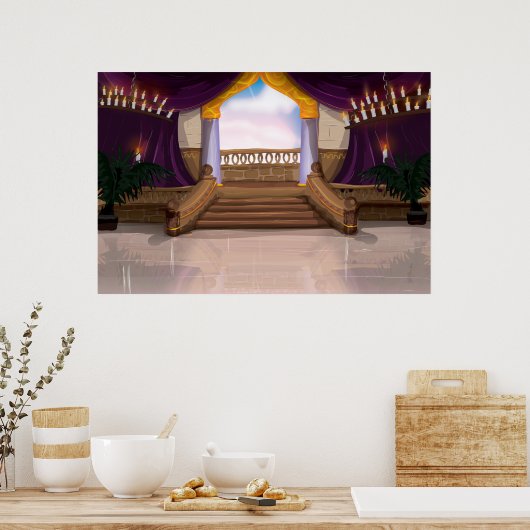 Römischer Palast Poster (Küche)