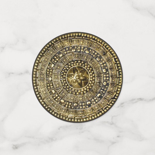 Römischer Schild Konfetti (Klein Vorderseite)