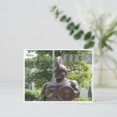 Römischer Soldat Botero Postkarte (Stehend Vorderseite)